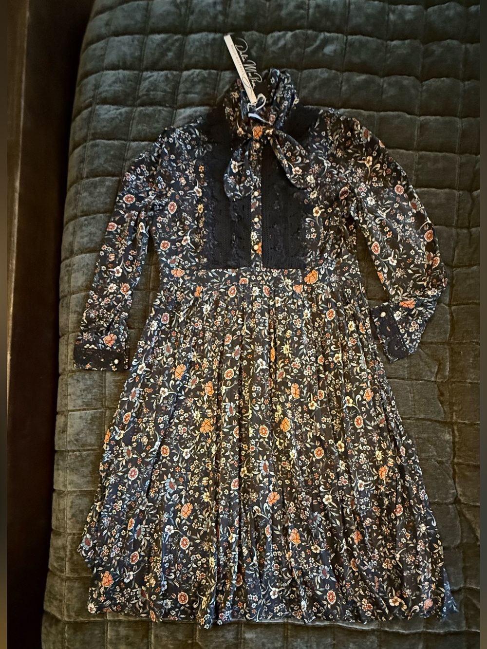 NWT Dalia MacPhee fall floral dress 1X